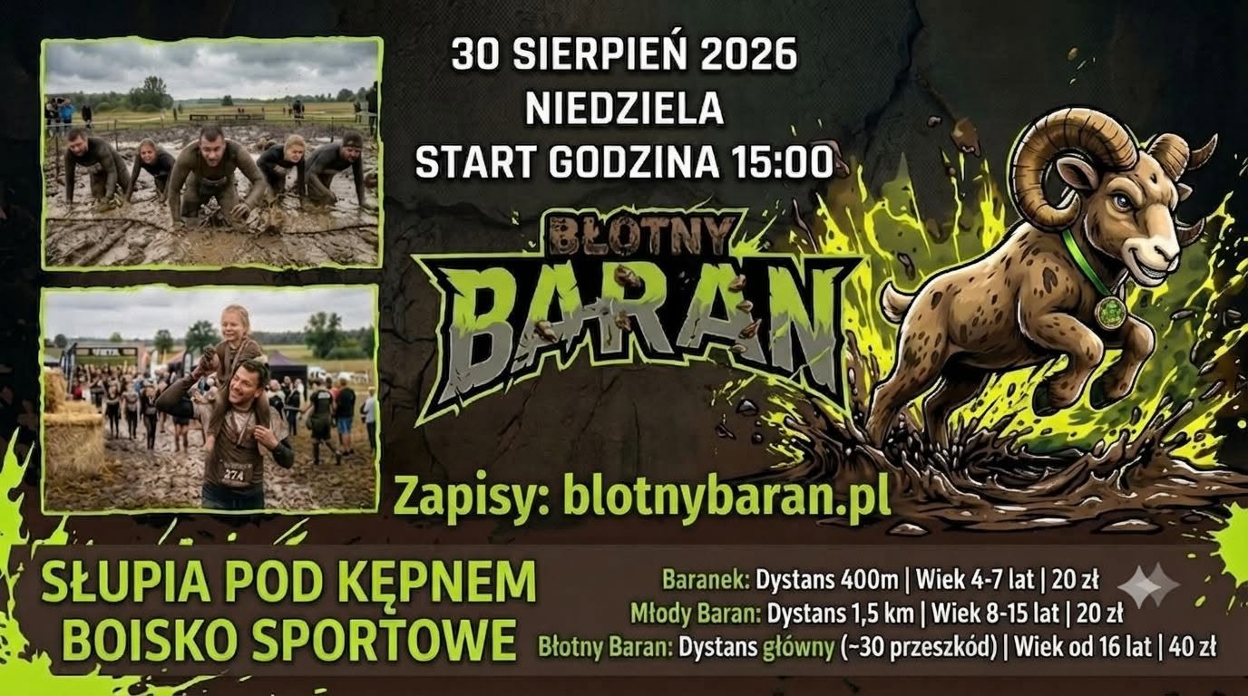 Błotny Baran 2026 – rodzinny bieg z przeszkodami. SSJ Academy pomaga w organizacji